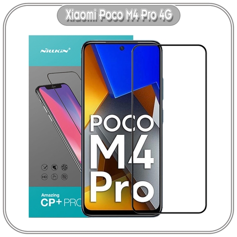 Kính cường lực Nillkin CP+ PRO cho Xiaomi Poco M4 Pro 4G - FULL viền đen