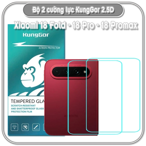 Bộ 2 Cường lực KungGor cho Xiaomi 18 Fold - 18 Pro - 18 Pro max