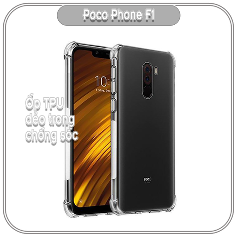 Ốp lưng Xiaomi Pocophone F1, trong suốt chống sốc