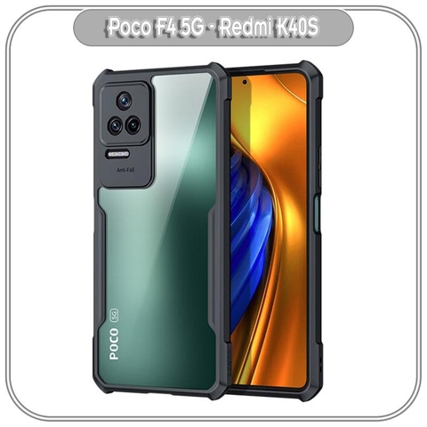 Ốp lưng cho Xiaomi Poco F4 5G - Redmi K40S chống sốc trong viền nhựa dẻo XunDD