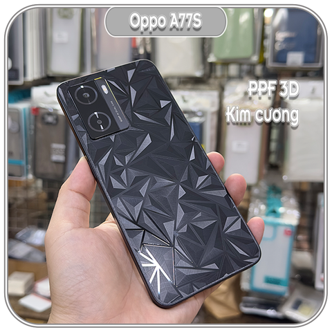 Dán PPF kim cương 3D mặt lưng cho Oppo A77S