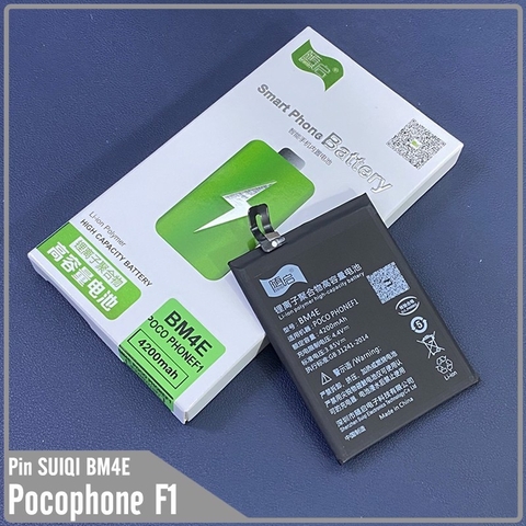 Pin Suiqi Li-ion thay thế cho Xiaomi Pocophone F1 (BM4E) 4200mAh