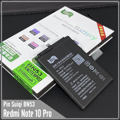 Pin Suiqi Li-ion thay thế cho Xiaomi Redmi Note 10 Pro BN53 5100mAh