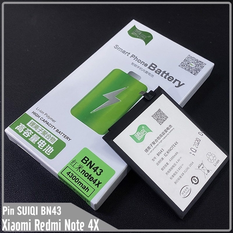 Pin Suiqi Li-ion thay thế cho Xiaomi Redmi Note 4X BN43 4300mAh