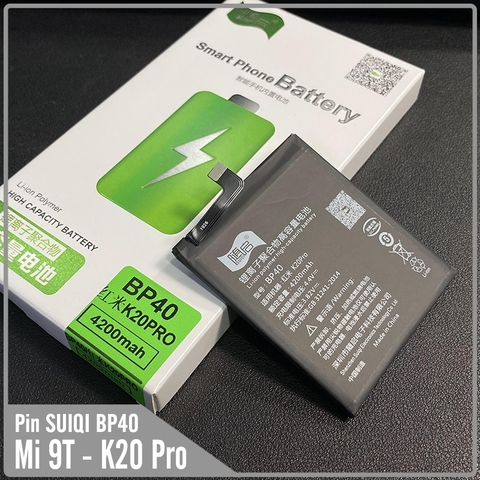 Pin Suiqi Li-ion thay thế cho Xiaomi Mi 9T Pro - Redmi K20 Pro BP40 4200mAh