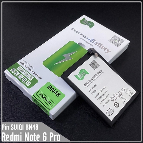 Pin Suiqi Li-ion thay thế cho Xiaomi Redmi Note 6 Pro (BN48) 4200mAh