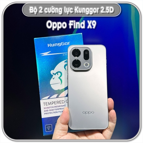 Bộ 2 Cường lực KungGor cho Oppo Find X9