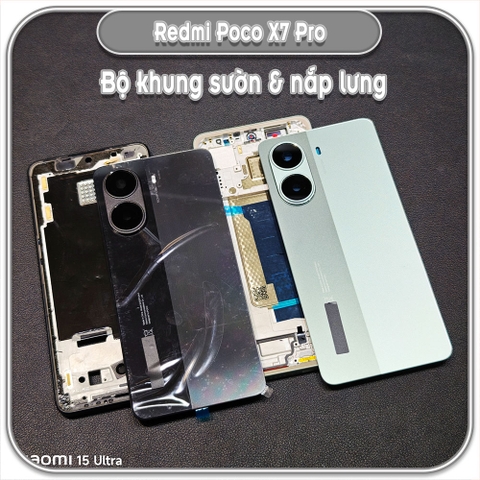 Thay bộ vỏ khung sườn, nắp lưng cho Redmi Poco X7 Pro
