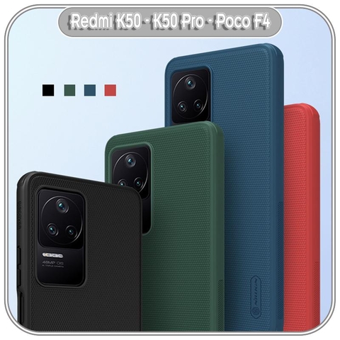 Ốp lưng cho Xiaomi Redmi K50 - K50 Pro Super Frosted Shield nhựa PC cứng Nillkin Pro