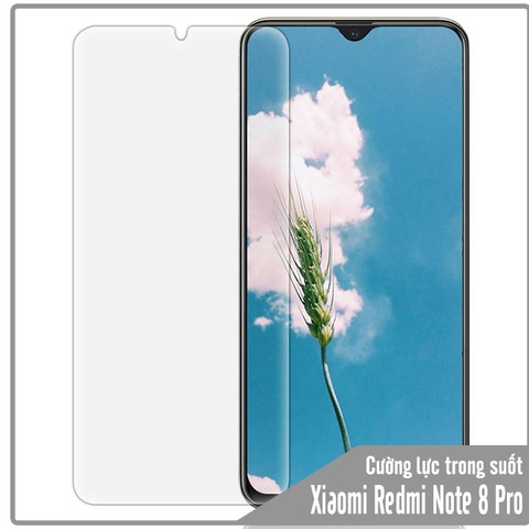 Kính cường lực cho Xiaomi Redmi Note 8 Pro - Trong Suốt