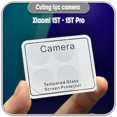 Cường lực Camera cho Xiaomi 15T - 15T Pro, Trong suốt