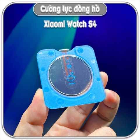 Cường lực đồng hồ Xiaomi Watch S4, có khung hỗ trợ dán