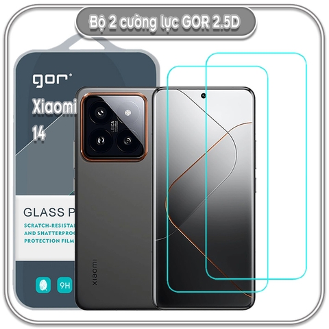 Cường lực Xiaomi 14, GOR trong 2.5D bộ 2 miếng