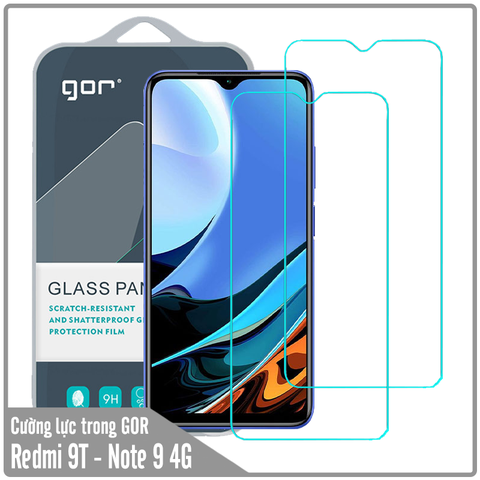 Bộ 2 kính cường lực Gor cho Xiaomi Redmi 9T - Redmi Note 9 4G 2021