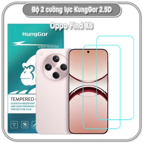 Bộ 2 Cường lực KungGor cho Oppo Find X8