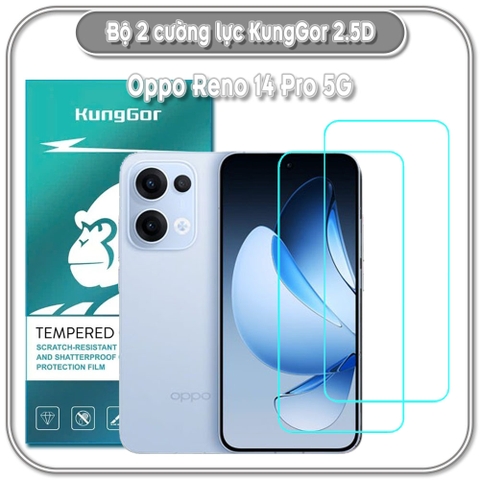 Bộ 2 Cường lực KungGor cho Oppo Reno 14 Pro