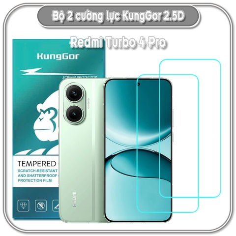 Bộ 2 Cường lực KungGor cho Redmi Turbo 4 Pro - Poco F7