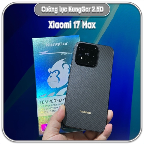 Bộ 2 Cường lực KungGor cho Xiaomi 17 Max, trong không viền đen