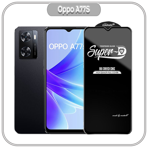 Cường lực Super-D cho Oppo A77S - Full viền Đen MIETUBL