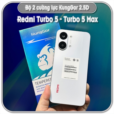Bộ 2 Cường lực Redmi Turbo 5 - Turbo 5 Max, KungGor trong