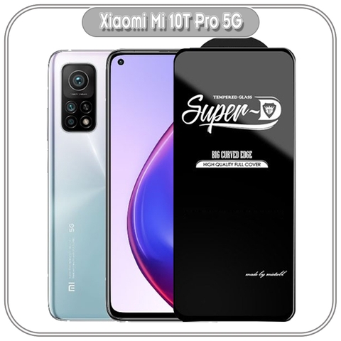 Kính cường lực Super D cho Xiaomi Mi 10T - Mi 10T Pro - Full viền Đen MIETUBL