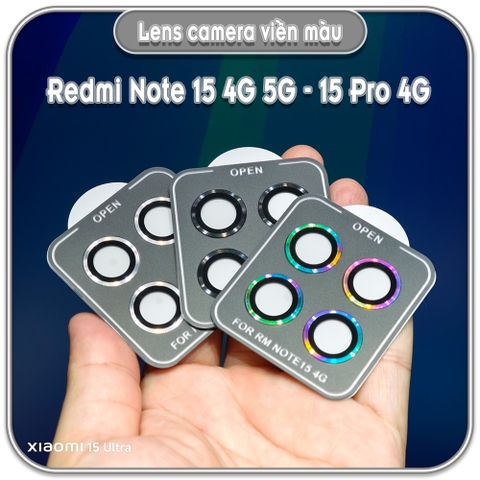 Dán lens camera Redmi Note 15 4G 5G - Note 15 Pro 4G