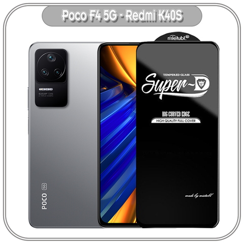 Kính cường lực Super D cho Xiaomi Poco F4 - Redmi K40S, Full viền Đen MIETUBL