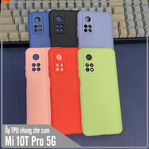 Ốp lưng cho Xiaomi Mi 10T Pro - Redmi K30S , nhựa TPU dẻo màu lót nhung che camera