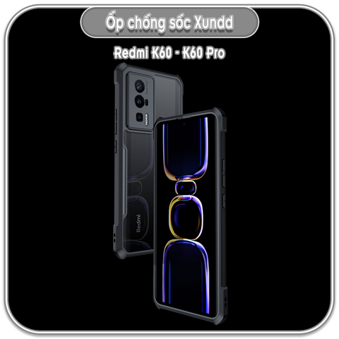 Ốp chống sốc Xundd Redmi K60 - K60 Pro, lưng PC không bị ố vàng
