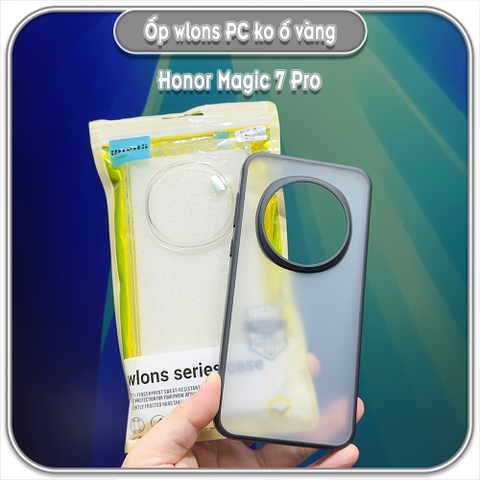 Ốp chống sốc cho Honor Magic 7 Pro, wlons lưng PC không ố vàng