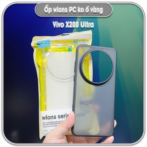Ốp chống sốc cho Vivo X200 Ultra, wlons lưng PC không ố vàng
