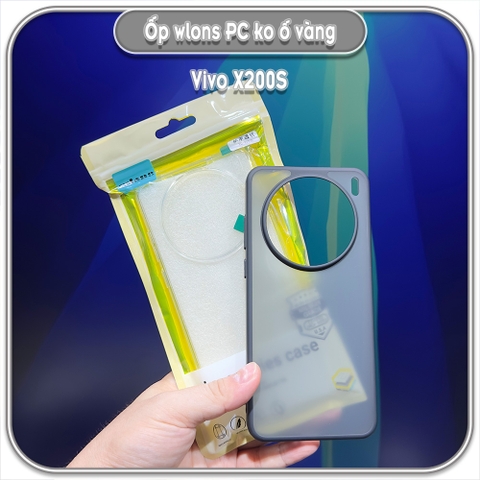 Ốp chống sốc cho Vivo X200s, wlons lưng PC không ố vàng
