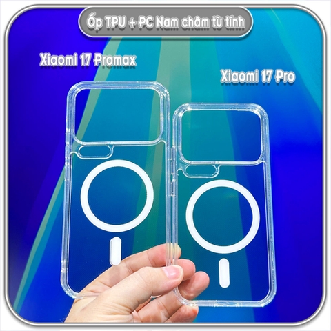 Ốp lưng TPU + PC có nam châm sạc từ tính cho Xiaomi 17 Pro - 17 Promax