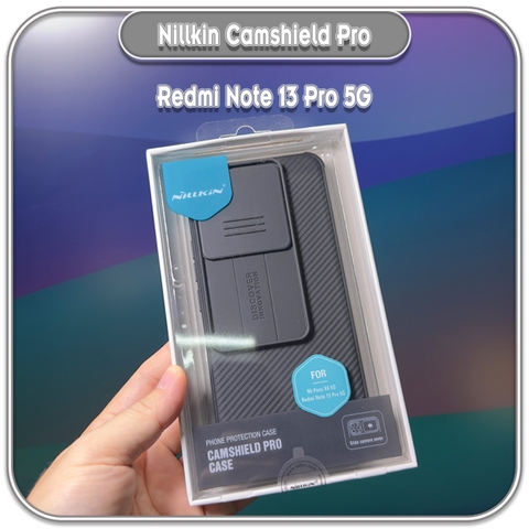 Ốp Redmi Note 13 Pro 5G, Nillkin CamShield Pro che camera