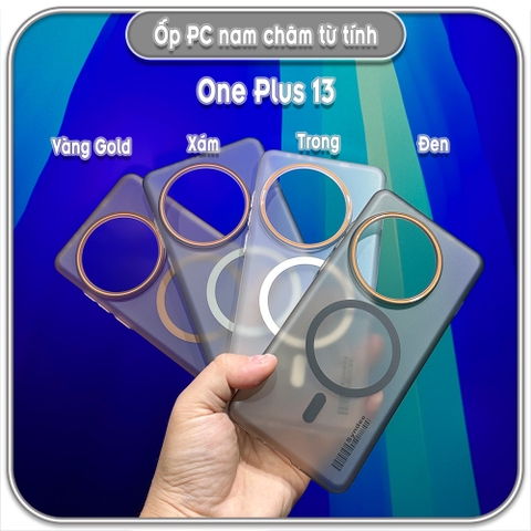 Ốp PC mỏng cho One Plus 13, có nam châm sạc từ tính