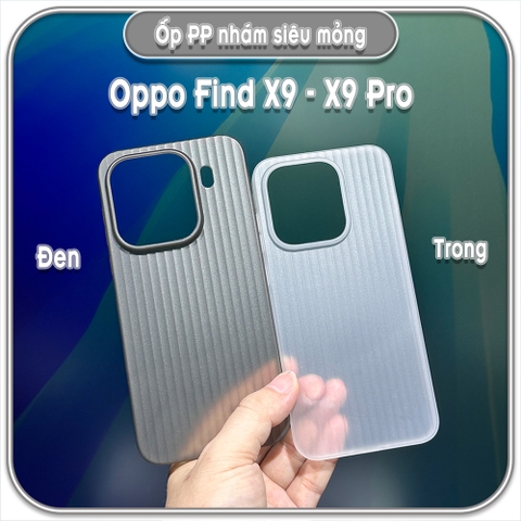 Ốp PP nhám siêu mỏng cho Oppo Find X9 - X9 Pro