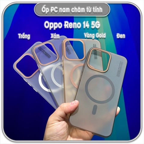Ốp PC mỏng cho Oppo Reno 14 5G, có nam châm sạc từ tính