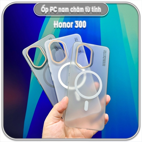 Ốp PC mỏng cho Honor 300, có nam châm sạc từ tính