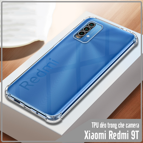 Ốp lưng cho Xiaomi Redmi 9T - Note 9 4G TPU Trong Suốt Che Camera