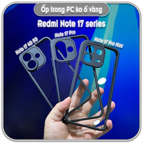 Ốp trong viền đen cho Redmi Note 17 4G 5G - 17 Pro - 17 Pro Max
