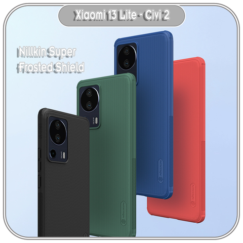 Ốp lưng cho Xiaomi 13 Lite - Civi 2 Super Frosted Shield Pro nhựa PC cứng Nillkin