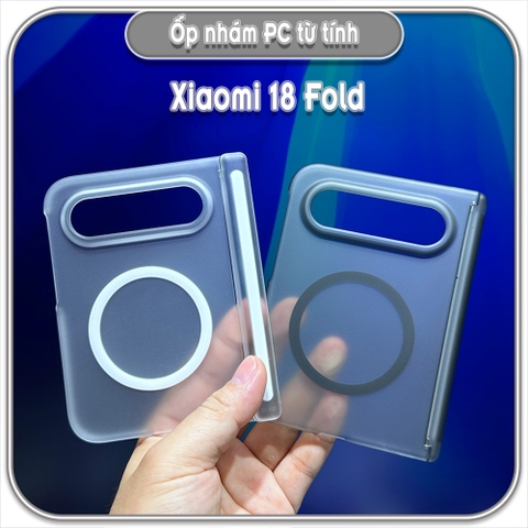 Ốp nhám PC cho Xiaomi 18 Fold, nam châm từ tính