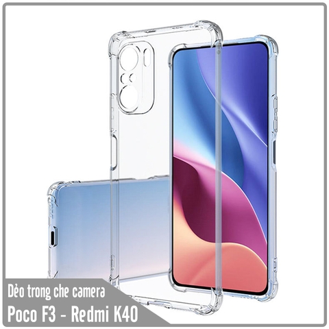 Ốp lưng TPU cho Xiaomi Poco F3 - Redmi K40 dẻo Trong Suốt Che Camera