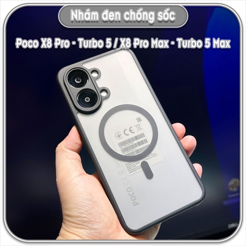 Ốp nhám đen Poco X8 Pro - Redmi Turbo 5 - X8 Pro Max - Turbo 5 Max