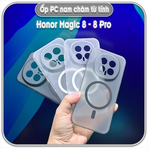 Ốp PC mỏng cho Honor Magic 8 - 8 Pro, có nam châm sạc từ tính
