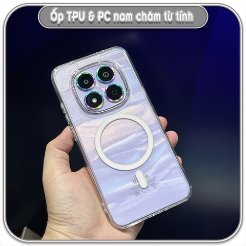 Ốp TPU+PC cho Redmi Note 15 Pro 5G, nam châm sạc từ tính
