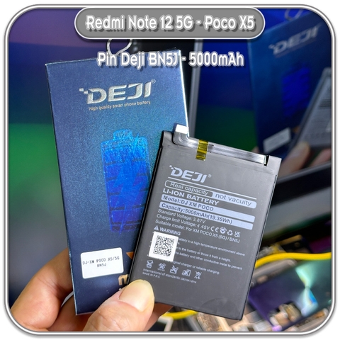 Thay pin Redmi Note 12 5G - Poco X5, Deji BN5J 5000mAh