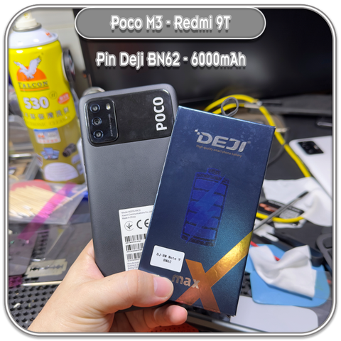 Thay pin Redmi 9T - Poco M3, Deji BN62 6000mAh