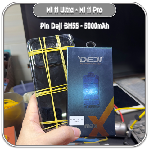 Thay pin Mi 11 Pro - Mi 11 Ultra, Deji BM55 5000mAh