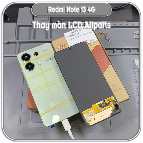 Thay màn hình Redmi Note 13 4G zin, xài đc mở khóa vân tay